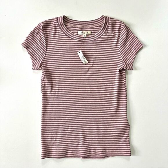 Madewell NWT Striped Brightside Tee XS - Picture 2 of 6
